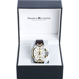  Shop Authentic Maurice Lacroix Aikon Chronograph White Dial Brown Leather Strap Watch For Men - AI1018-PVY11-132-1 - Luxxuri