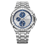  Shop Authentic Maurice Lacroix Aikon Chronograph Silver Dial Silver Steel Strap Watch for Men - AI1018-SS002-131-1 - Luxxuri