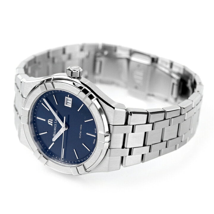  Shop Authentic Maurice Lacroix Aikon Date Blue Dial Silver Steel Strap Watch for Men - AI1108-SS002-430-1 - Luxxuri