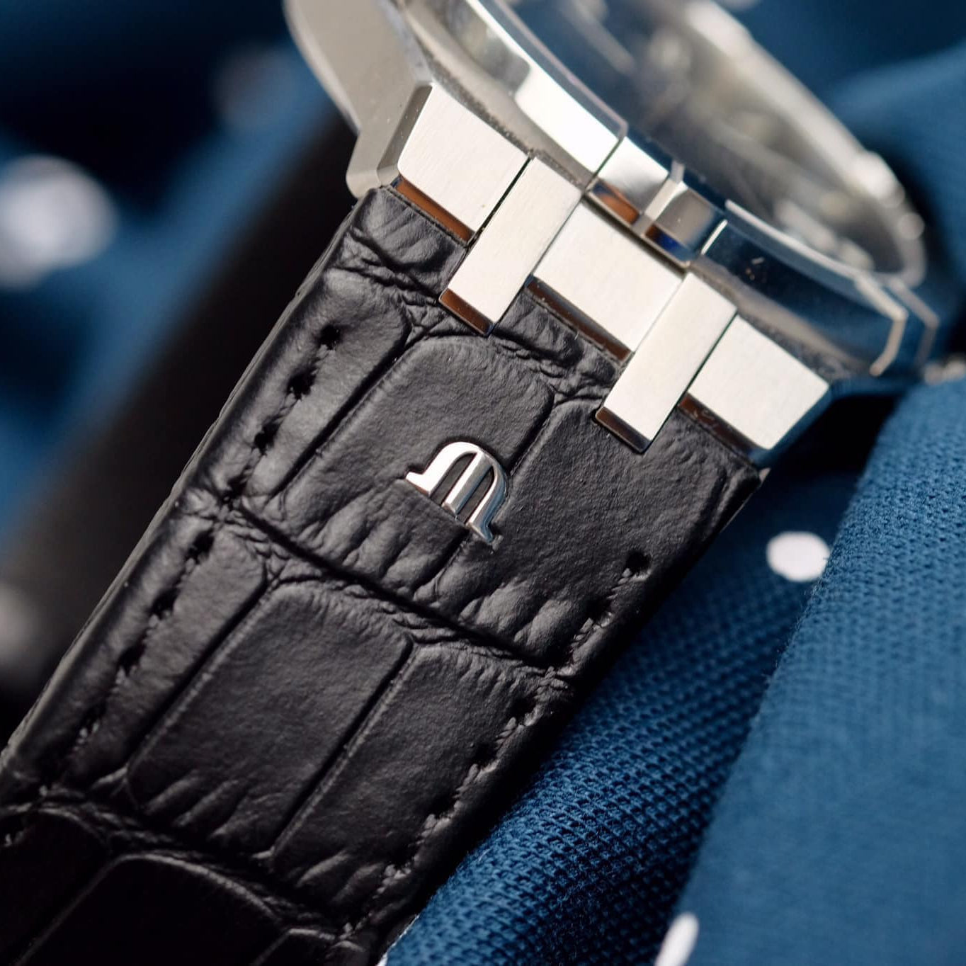  Shop Authentic Maurice Lacroix Aikon Date Automatic Black Dial Black Leather Strap Watch For Men - AI6008-SS001-330-1 - Luxxuri