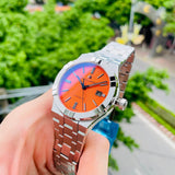  Shop Authentic Maurice Lacroix Aikon Limited Edition Automatic Date Orange Dial Silver Steel Strap Watch For Men - AI6008-SS00F-530-1 - Luxxuri