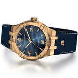  Shop Authentic Maurice Lacroix Aikon Limited Edition Blue Dial Blue Leather Strap Watch For Men - AI6008-BRZ01-420-1 - Luxxuri