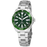  Shop Authentic Tag Heuer Aquaracer Green Dial Watch for Men - WAY201S.BA0927 - Luxxuri