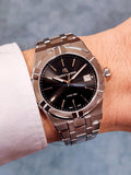  Shop Authentic Maurice Lacroix Aikon Date Quartz Black Dial Silver Steel Strap Watch for Men - AI1108-SS002-330-1 - Luxxuri