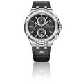  Shop Authentic Maurice Lacroix Aikon Chronograph Black Dial Black Leather Strap Watch for Men - AI1018-SS001-330-1 - Luxxuri