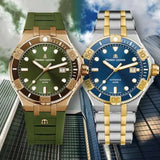  Shop Authentic Maurice Lacroix Aikon Venturer Bronze Dial Green Rubber Strap Watch For Men - AI6058-BRZ01-630-1 - Luxxuri