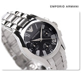  Shop Authentic Emporio Armani Velente Chronograph Black Dial Silver Steel Strap Watch For Women - AR0674 - Luxxuri
