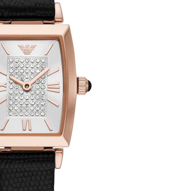  Shop Authentic Emporio Armani Gianni T Bar Quartz White Dial Black Leather Strap Watch For Women - AR11408 - Luxxuri