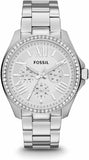  Shop Authentic Fossil Cecile Chronograph Silver Dial Silver Steel Strap Watch for Women - AM4481 - Luxxuri