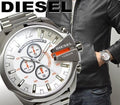  Shop Authentic Diesel Mega Chief Quartz Chronograph White Dial Steel Strap Watch For Men - DZ4328 - Luxxuri
