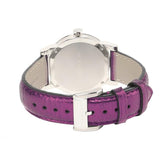  Shop Authentic Burberry The City Silver Dial Purple Leather Strap Watch for Women - BU9122 - Luxxuri
