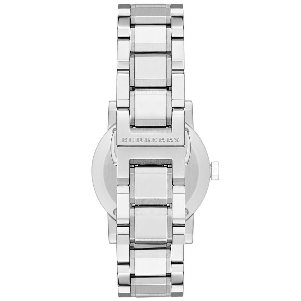  Shop Authentic Burberry The City Diamonds Silver Dial Silver Steel Strap Watch for Women - BU9220 - Luxxuri
