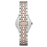  Shop Authentic Emporio Armani Gianni T Bar Mother of Pearl Dial Two Tone Steel Strap Watch For Women - AR2508 - Luxxuri