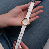  Shop Authentic Guess Crush Crystals Gold Dial White Rubber Strap Watch for Women - W1223L3 - Luxxuri