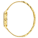  Shop Authentic Guess Chelsea Crystals Mother of Pearl White Dial Gold Mesh Bracelet Watch For Women - W0647L7 - Luxxuri