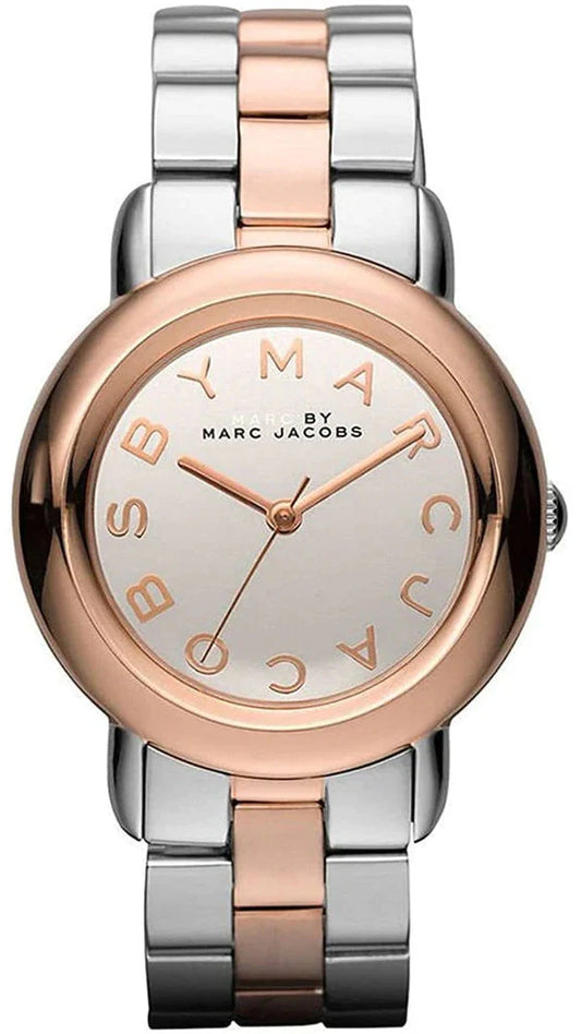  Shop Authentic Marc Jacobs Marc Silver Dial Two Tone Steel Strap Watch for Women- MBM3170 - Luxxuri