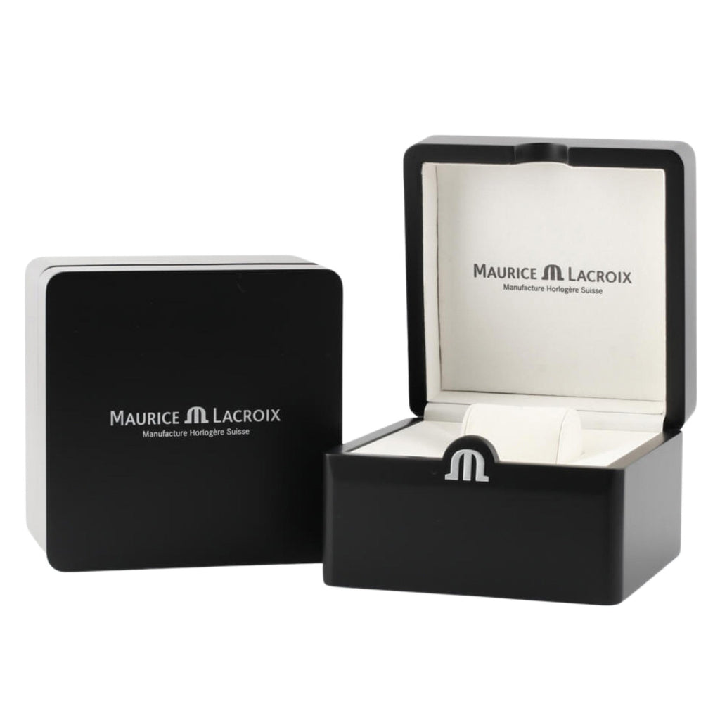  Shop Authentic Maurice Lacroix Aikon Date Quartz Black Dial Silver Steel Strap Watch for Men - AI1108-SS002-330-1 - Luxxuri