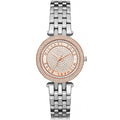 Michael Kors Darci Rose Gold Dial Silver Steel Strap Watch for Women - MK3446
