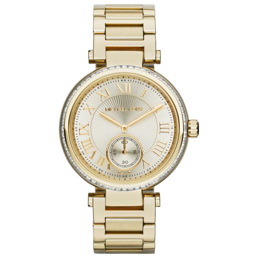  Shop Authentic Michael Kors Skylar Gold Dial Gold Steel Strap Watch for Women - MK5867 - Luxxuri