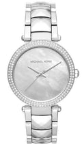  Shop Authentic Michael Kors Parker Mother of Pearl Silver Steel Strap Watch for Women - MK6424 - Luxxuri