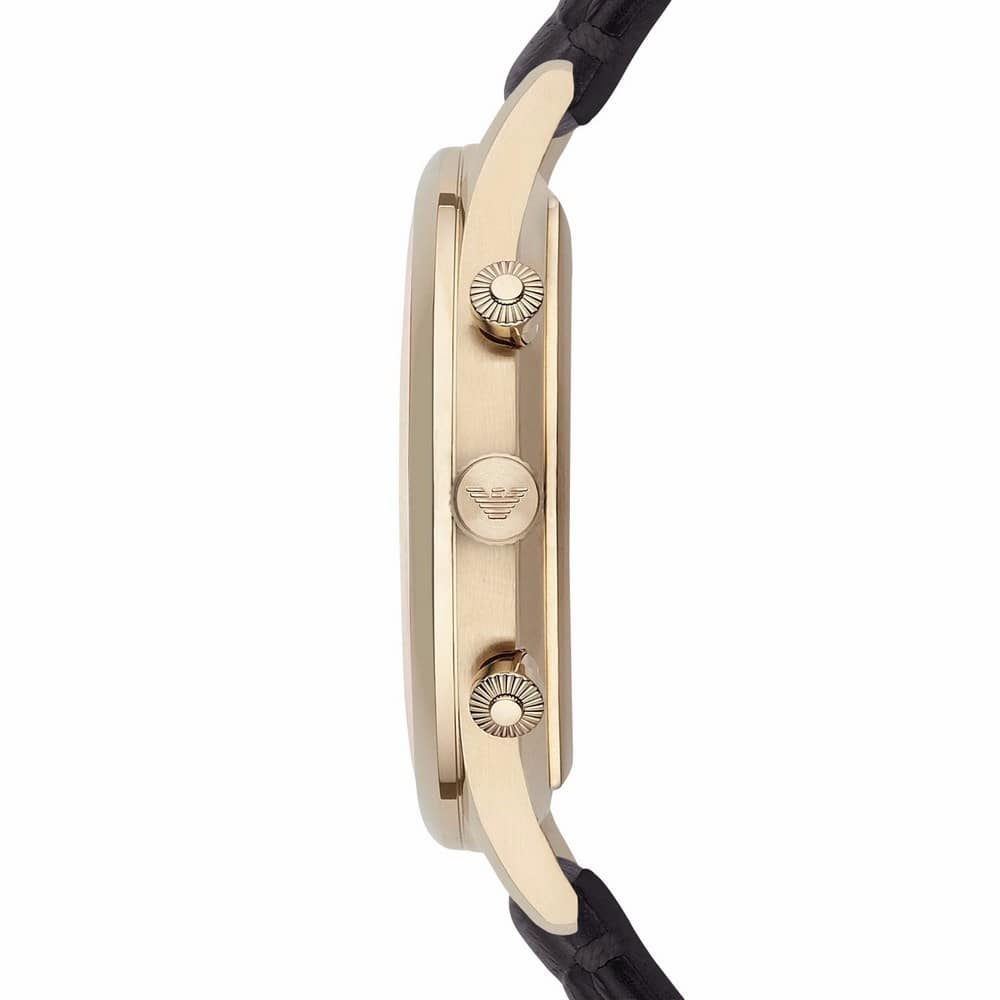  Shop Authentic Emporio Armani Classic Chronograph White Dial Black Leather Strap Watch For Men - AR1892 - Luxxuri