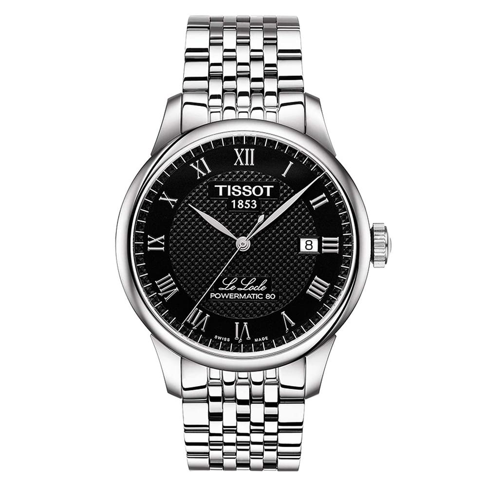  Shop Authentic Tissot Le Locle Automatic Black Dial Silver Steel Strap Watch For Men - T41.1.483.53 - Luxxuri