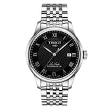  Shop Authentic Tissot Le Locle Automatic Black Dial Silver Steel Strap Watch For Men - T41.1.483.53 - Luxxuri