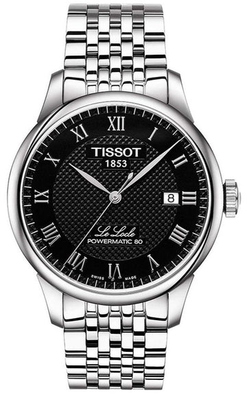  Shop Authentic Tissot T Classic Le Locle Powermatic 80 Black Dial Silver Steel Strap Watch For Women - T41.1.483.53 - Luxxuri