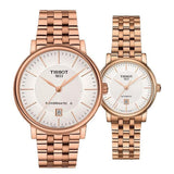  Shop Authentic Tissot T Classic Carson Premium Automatic White Dial Rose Gold Steel Strap Watch for Men - T122.407.33.031.00 - Luxxuri