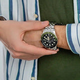  Shop Authentic Fossil FB-01 Chronograph Black Dial Silver Steel Strap Watch for Men - FS5864 - Luxxuri