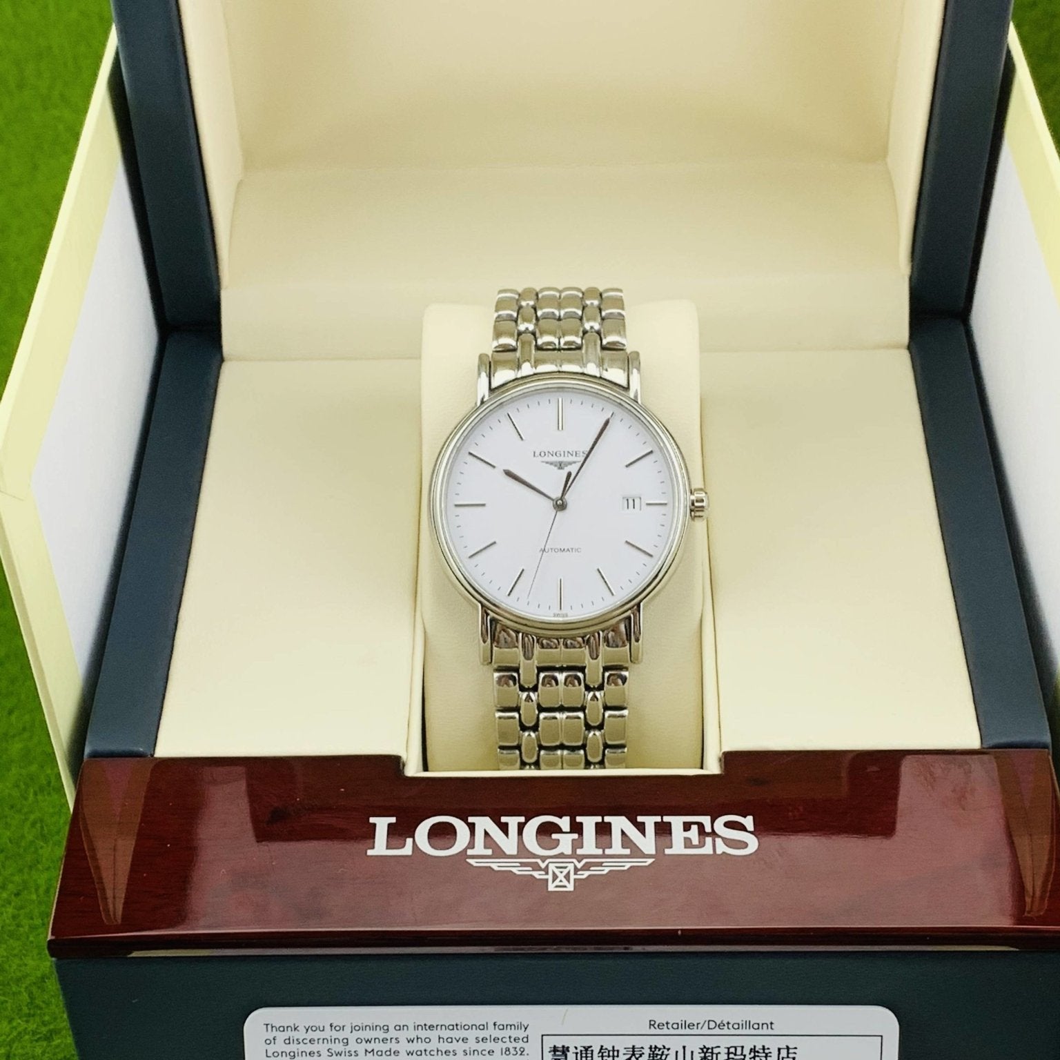  Shop Authentic Longines Presence Automatic White Dial Silver Steel Strap Watch for Men - L4.921.4.12.6 - Luxxuri