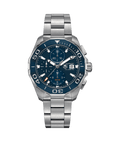  Shop Authentic Tag Heuer Aquaracer Calibre 16 43mm Blue Dial Silver Steel Strap Watch for Men - CAY211B.BA0927 - Luxxuri