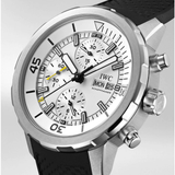  Shop Authentic IWC Aquatimer Chronograph White Dial Black Rubber Strap Watch for Men - IW376801 - Luxxuri
