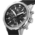  Shop Authentic IWC Aquatimer Chronograph Black Dial Black Leather Strap Watch for Men - IW376803 - Luxxuri