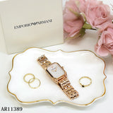  Shop Authentic Emporio Armani Gioia Quartz Mother of Pearl Dial Rose Gold Steel Strap Watch For Women - AR11389 - Luxxuri