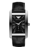  Shop Authentic Emporio Armani Black Dial Black Leather Strap Watch For Men - AR0143 - Luxxuri