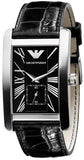 Shop Authentic Emporio Armani Classic Black Dial Black Leather Strap Watch For Women - AR0144 - Luxxuri