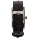  Shop Authentic Emporio Armani Classic Black Dial Black Leather Strap Watch For Women - AR0144 - Luxxuri
