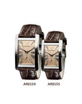  Shop Authentic Emporio Armani Classic Beige Dial Brown Leather Strap Watch For Men - AR0154 - Luxxuri