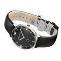  Shop Authentic Emporio Armani Gianni Quartz Black Dial Black Leather Strap Watch For Men - AR0382 - Luxxuri