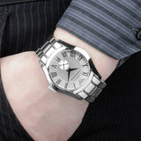  Shop Authentic Emporio Armani Classic Quartz Silver Dial Silver Steel Strap Watch For Men - AR0647 - Luxxuri