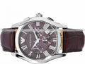  Shop Authentic Emporio Armani Valente Chronograph Brown Dial Brown Leather Strap Watch For Men - AR0671 - Luxxuri