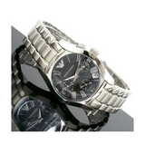  Shop Authentic Emporio Armani Velente Chronograph Black Dial Silver Steel Strap Watch For Women - AR0674 - Luxxuri