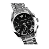  Shop Authentic Emporio Armani Velente Chronograph Black Dial Silver Steel Strap Watch For Women - AR0674 - Luxxuri