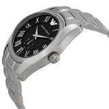  Shop Authentic Emporio Armani Valente Black Dial Silver Steel Strap Watch For Men - AR0680 - Luxxuri