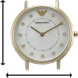  Shop Authentic Emporio Armani Dress Analog Mother of Pearl Dial Gold Steel Strap Watch For Women - AR11007 - Luxxuri