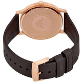  Shop Authentic Emporio Armani Dress Quartz White Dial Brown Leather Strap Watch For Men - AR11011 - Luxxuri