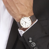  Shop Authentic Emporio Armani Dress Quartz White Dial Brown Leather Strap Watch For Men - AR11011 - Luxxuri