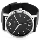  Shop Authentic Emporio Armani Kappa Analog Quartz Black Dial Black Leather Strap Watch For Men - AR11013 - Luxxuri