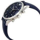  Shop Authentic Emporio Armani Lambda Chronograph Blue Dial Blue Leather Strap Watch For Men - AR11018 - Luxxuri
